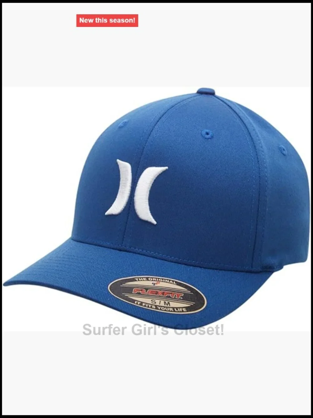 Textured Fitted Baseball Cap, Moisture Wicking, Curved Brim